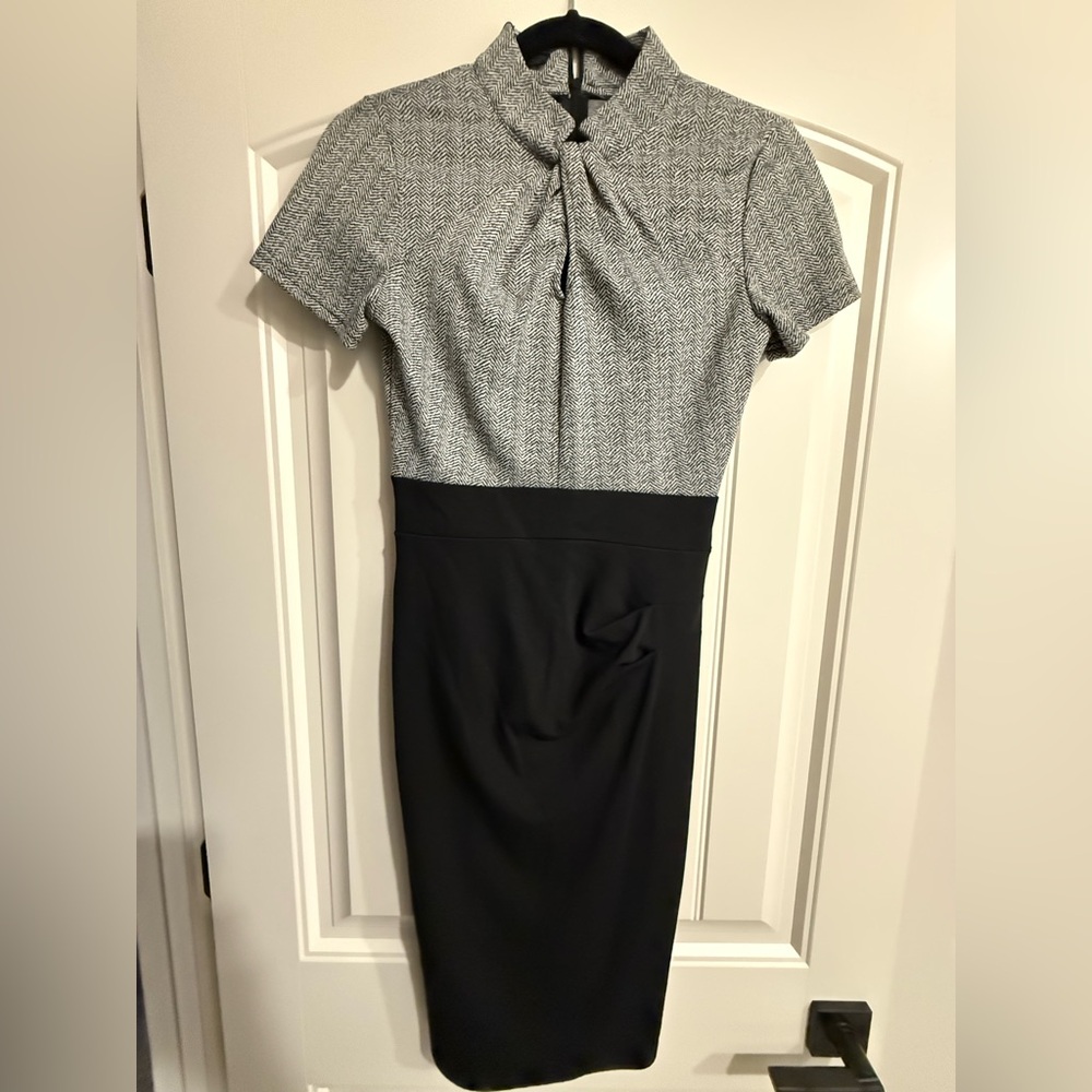 Elegant Black and Gray Women's Dress